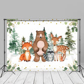 Aperturee - Safari Animals Jungle Forest Portrait Photo Backdrop